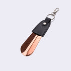 12.5CM long black leather rose gold 45.5g color