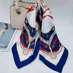017 navy red chain