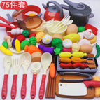 Red kitchen 75-piece set