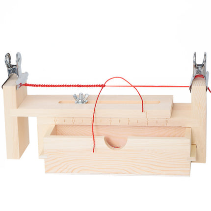 Handmade braided rope artifact tool holder braided wire fixed base plate braided rope rack braided rope device hand rope braided frame solid wood