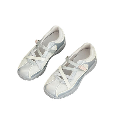 Mary Jane Height-Increasing Ballet Trainers for Women 2025 New Model for Petite Individuals, Summer Thick-Soled Casual Sports Shoes and Sandals