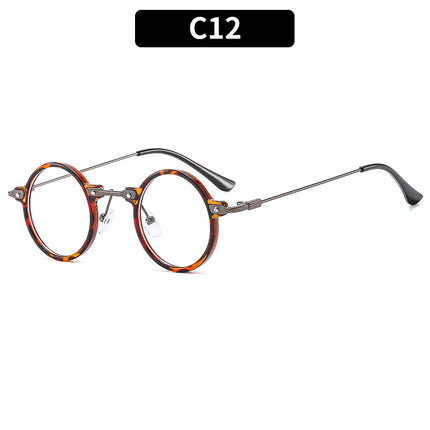 Cross-border retro steampunk trend small frame round frame prince glasses sunglasses personality hip-hop sunglasses factory direct sales