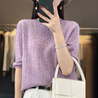 Purple with flower clip / S