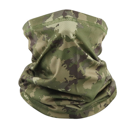 Thin Riding Mask Outdoor Camouflage Multifunctional Magic Headscarf Breathable Sweat Absorbing Neck Mesh Scarf Cross Border