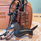 Black dog + chocolate + double rope + silicone rope