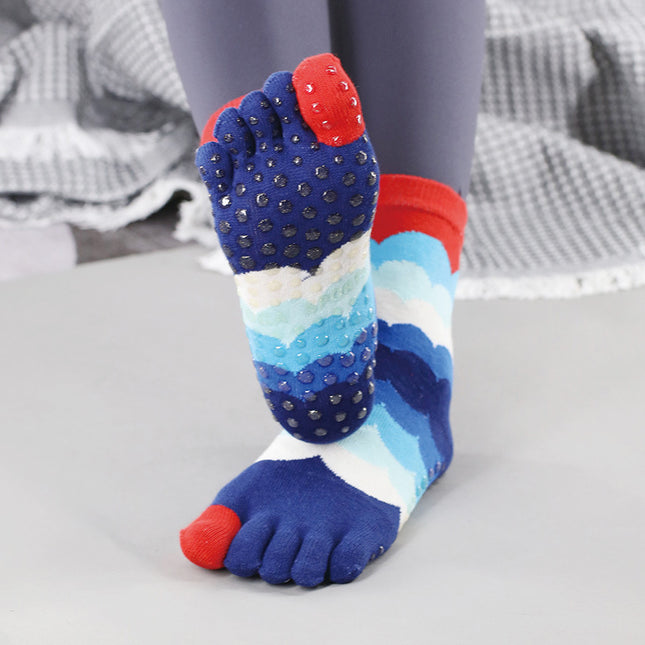 2025 new yoga socks non-slip professional women's five-finger socks pilates socks indoor sports fitness toe socks
