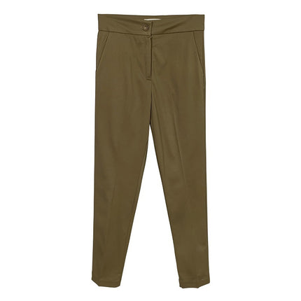 South Korea Dongdaemun Commuter Elastic Slim Slim Look Sexy Figure Elegant All-match Legs Casual Trousers Women