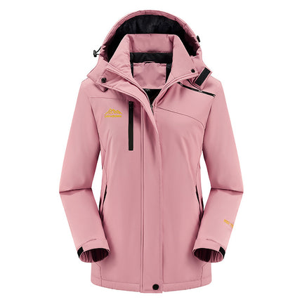 Outdoor Charge Clothing Windproof and Waterproof Winter Mountaineering Outdoor Fishing Ski Clothing fleece-lined Thickened Work Clothes Jacket