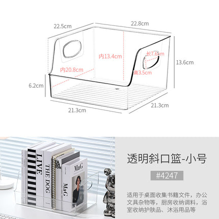 Acrylic Partition Rack Desktop Storage Box Book File Cd Storage Transparent Storage Rack Sundry Storage Rack