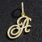 Gold single letter A