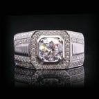 Men's square gemstone ring / No. 7
