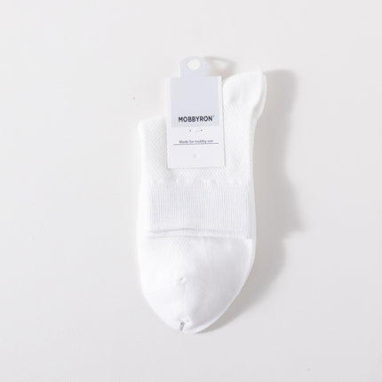 Socks men's solid color cotton socks spring and autumn business tube socks four seasons mesh cotton antibacterial deodorant breathable stockings wholesale