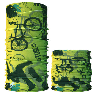 Sports Outdoor Seamless Headscarf Men's and Women's Riding Multifunctional Moisture Absorption and Sweat-wicking Magic Sunscreen Square Scarf Scarf Set