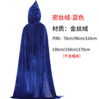 Gold velvet cloak sapphire blue / 70CM