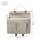 Gray-wooden stick hanging bag