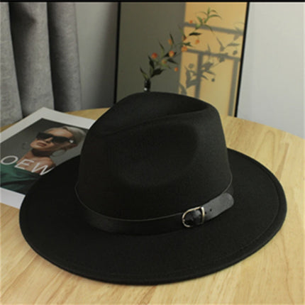 2026 New Style Western Cowboy Hat Ethnic Style Bull Logo Rolled Brim Vintage Riding Hat Large Brim Wool Felt Hat Trendy