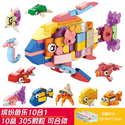 Lele Brothers 9113-9119 Project Fire Military Police Boys and Children Assembling Building Blocks Ornaments Toys