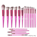 18 rose red wooden handles