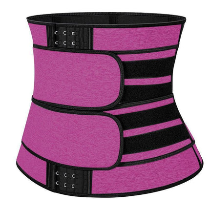 Cross-Border Sweat-Inducing Waist Trainer with Zipper and Snap Buttons, Women's Waist Cincher, Slimming Belt, Sports Waist Shaper