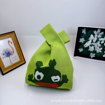 110g Baby Birthday Gift Bag Holiday Knitted Gift Bag Kidsren's First Birthday Party Handbag Gift Knitted Bag