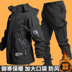1120 velvet waterproof jacket set [black] / 165