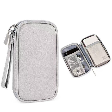 Mp3 Power Bank Protective Phone Charger Data Cable Bag Storage Pouch Travel Storage Zipper