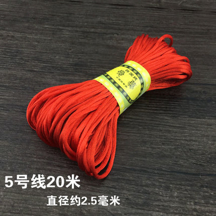 Red braided line diy jewelry accessories Chinese tie line red rope hand rope necklace hand braided material strands