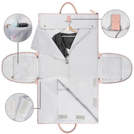Foreign trade new ladies folding suit travel bag multi-functional storage bag large capacity large PU hand luggage bag
