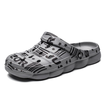 Couple's Cave Shoes Outdoor Non-slip Thick-soled Men's Beach Shoes Summer Outdoor Camouflage Two-Wearing Soft-soled Baotou Slippers