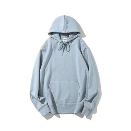 Japanese-Style Simple Sweatshirt 300g Heavyweight Healthy Fabric Hoodie Matcha Green Avocado Green Brightening Loose Top