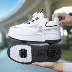008 black and white double wheel / 30