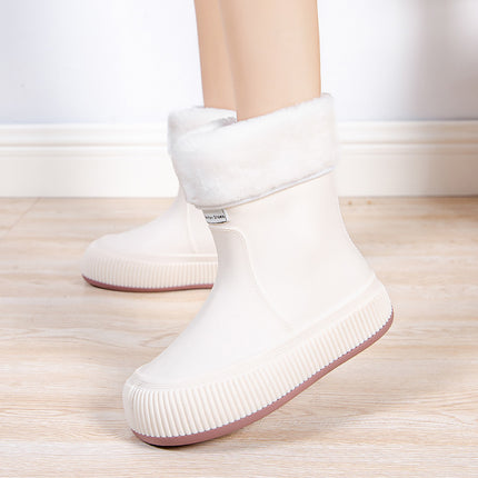 Cross-Border 2024 New Version of Rain Boots for Women, Fashionable and Versatile Rain Boots, Waterproof, Non-Slip, Comfortable and Wear-Resistant, Women's Water Shoes for Camping