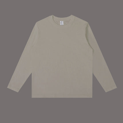Cylinder Seamless Three-Dimensional Cutting Small Neck All-Match Round Neck Solid Color Long Sleeve Men's and Women's Inner Base Shirt Top New
