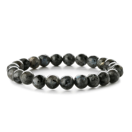 Factory Direct Sales 8mm Natural Gemstone Beads Bracelet Tiger Eye Volcanic Stone Agate Elastic Rope Beaded Bracelet Wholesale