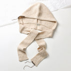 Balaclava one-piece lace-up beige