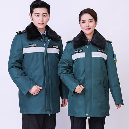 Autumn and Winter Cold-Proof Nurse Duty Cotton-Padded Jacket Thickeneded Warm down Medical Emergency Medical Care Men's and Women's Cotton-Padded Jacket