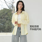 [loose and versatile] cream yellow / S