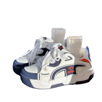 Single Shoes Hong Kong Style Retro Dad Shoes for Women Ins Trbottom 2024 New Turbine Thick Sole Versatile Sports and Leisure Shoes