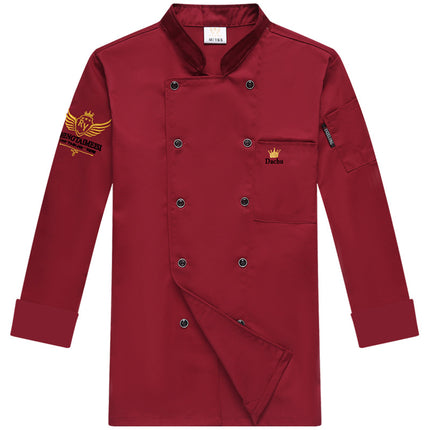 Factory wholesale chef clothing short sleeve chef overalls men and women summer catering teahouse hotel kitchen tooling long sleeve