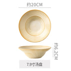 Kiln warm white - 7.9inch straw hat bowl