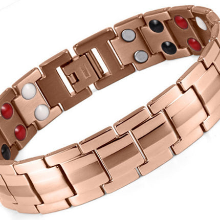 European and American Cross-Border Bracelet Creative Men's Bracelet 15mm Detachable Double Row Magnet Bracelet
