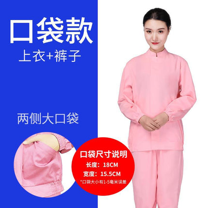 Tooling Food Factory Work Clothes Set Processing Workshop Hygienic White Labor Protection Production Factory Worker Canteen