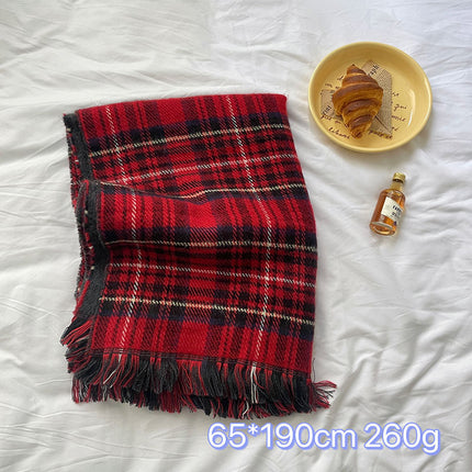 Christmas Series ~ New Year Red Atmosphere Scarf Collection Women's Winter ins Advanced Warm Scarf for Autumn and Winter
