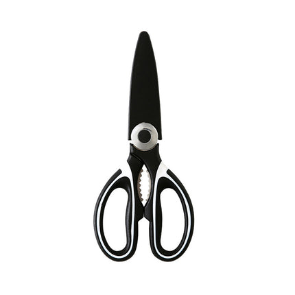 Multi-functional kitchen scissors household fish cutting vegetables roast meat chicken duck bones large stainless steel kitchen scissors wholesale
