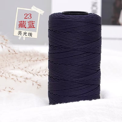Bright Silk Thread 1mm Thin Thread for Crocheting Bouquets, Bags, Shoes, Handmade 100g Factory Direct Wholesale Knitting Thread