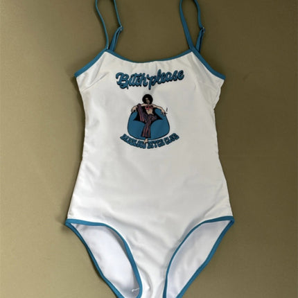 Factory Sales New Japanese Swimwear Sexy Beautiful Back Belly Covering Slim Fashion Personality Pattern Women's Swimwear