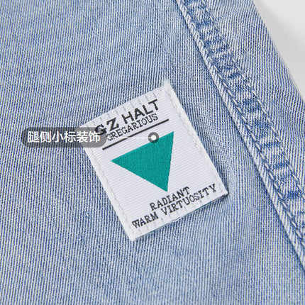 Men's Summer Tencel Denim Shorts with a Cool Feel, Loose Fit, Slight Stretch, Elastic Waist, Mid-Length Shorts D2Y005
