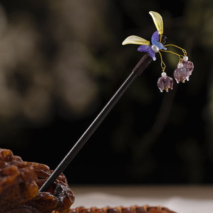 New Year Red Festive Chinese Style Hairpin Palace Style Tassel Walking Hair Hairpin Retro Hanfu Ancient Dress Cheongsam Hair Accessories Women