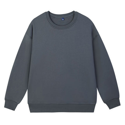 Thickened Lamb Velvet Winter fleece-lined Round Neck Sweatshirt 2024 New Warm Loose All-match Long Sleeve Top for Women