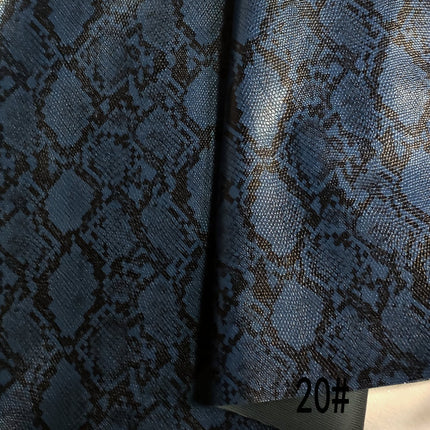 Pu Snakeskin Pattern Leather Fabric, Python Pattern Leather for Bags, Anime Belts, Soft Bags, Headboard Backs, Artificial Leather with Animal Prints